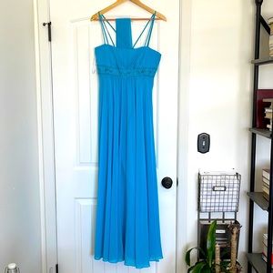 David’s Bridal blue bridesmaid/formal dress